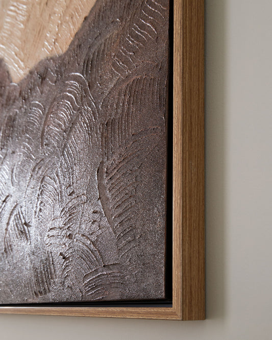 Fanthorne - Tan / Brown / White - Wall Art - Hornell Furniture Outlet