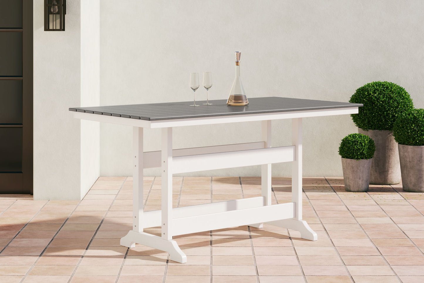 Transville - Counter Table W/Umb Opt - Hornell Furniture Outlet