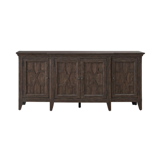 Paradise Valley - 76" TV Console - Dark Brown - Hornell Furniture Outlet