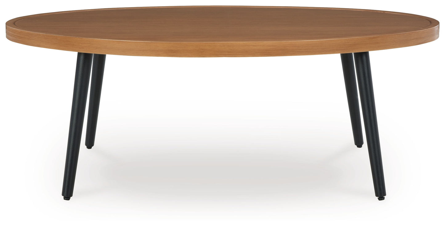 Horizon Hall - Two - tone Brown - Cocktail Table - Hornell Furniture Outlet