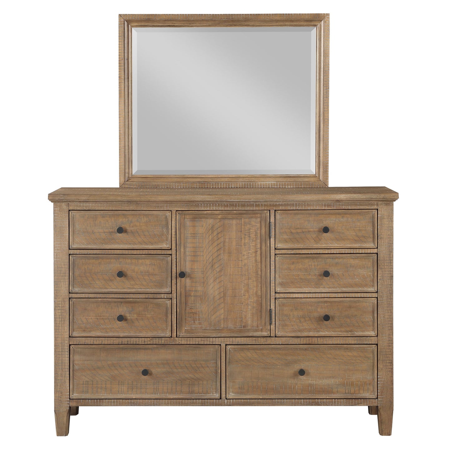 Riverdale - Dresser And Mirror - Driftwood - Hornell Furniture Outlet