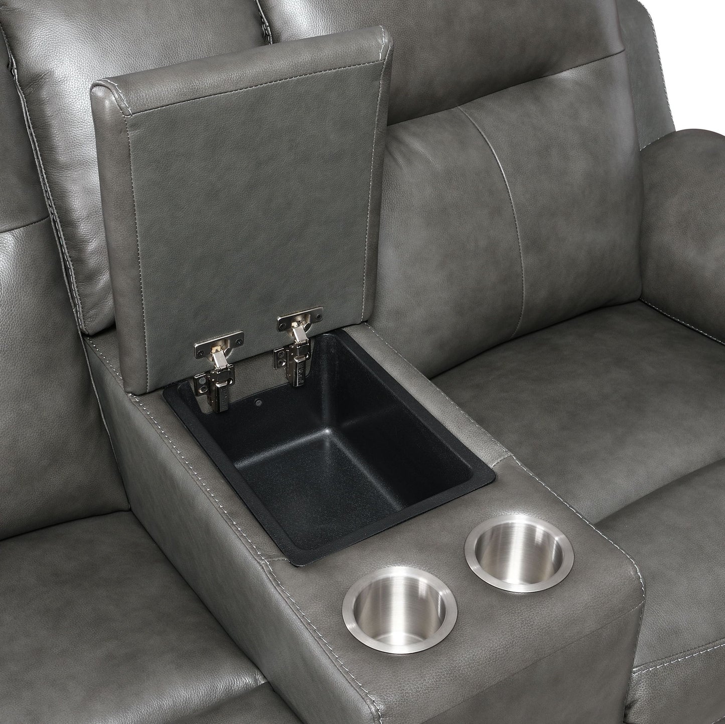 Trento - 3 Piece Living Room Set - Brown - Hornell Furniture Outlet