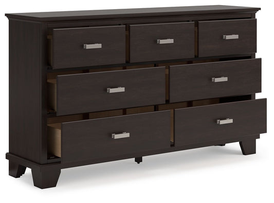 Covetown - Dark Brown - Dresser - Hornell Furniture Outlet