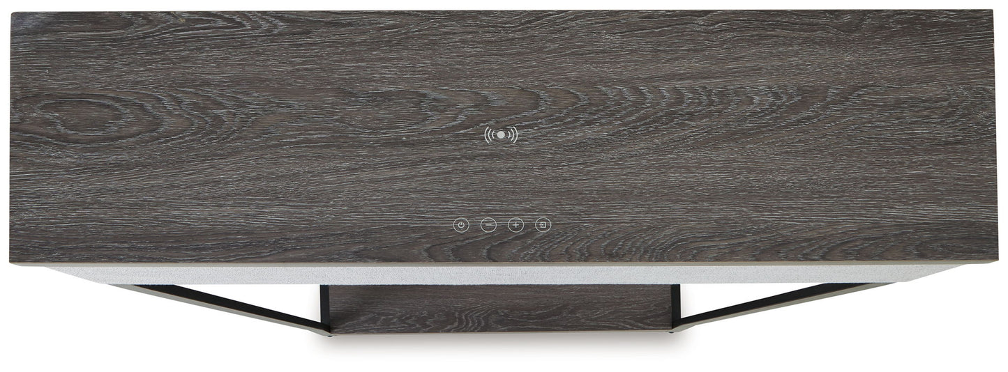 Sethlen - Gray / Black - Console Sofa Table - Hornell Furniture Outlet