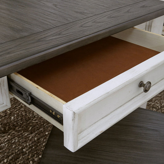 Allyson Park - Rectangular Leg Table - Dark Brown - Hornell Furniture Outlet