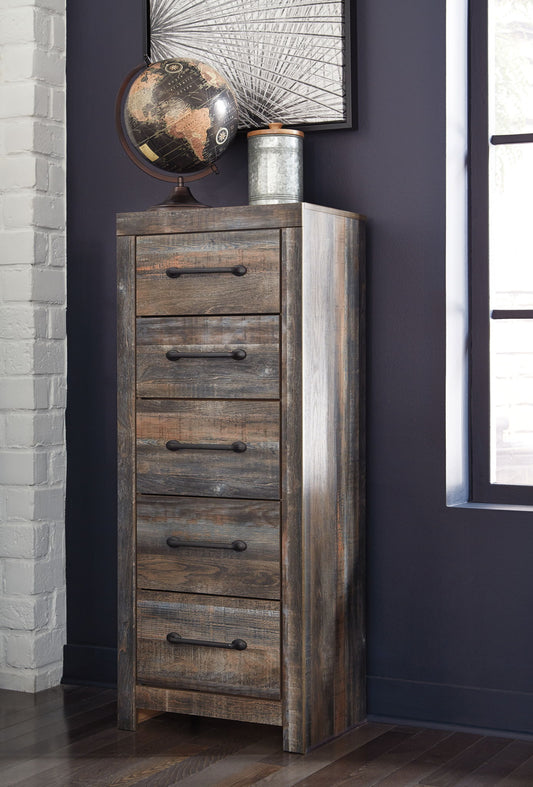 Drystan - Narrow Chest - Brown / Beige - Hornell Furniture Outlet