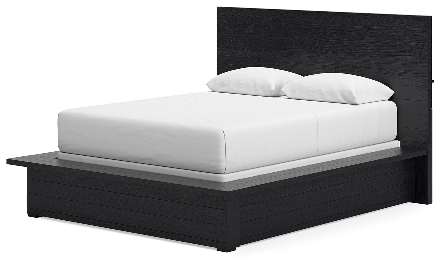 Londer - Black - Queen Panel Bed - Hornell Furniture Outlet
