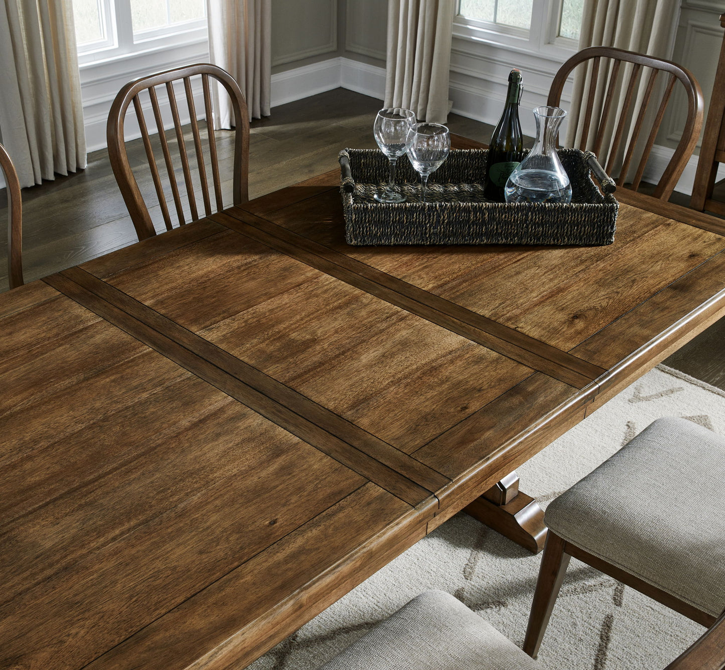 Sturlayne - Brown - Rectangular Dining Room Extension Table - Hornell Furniture Outlet