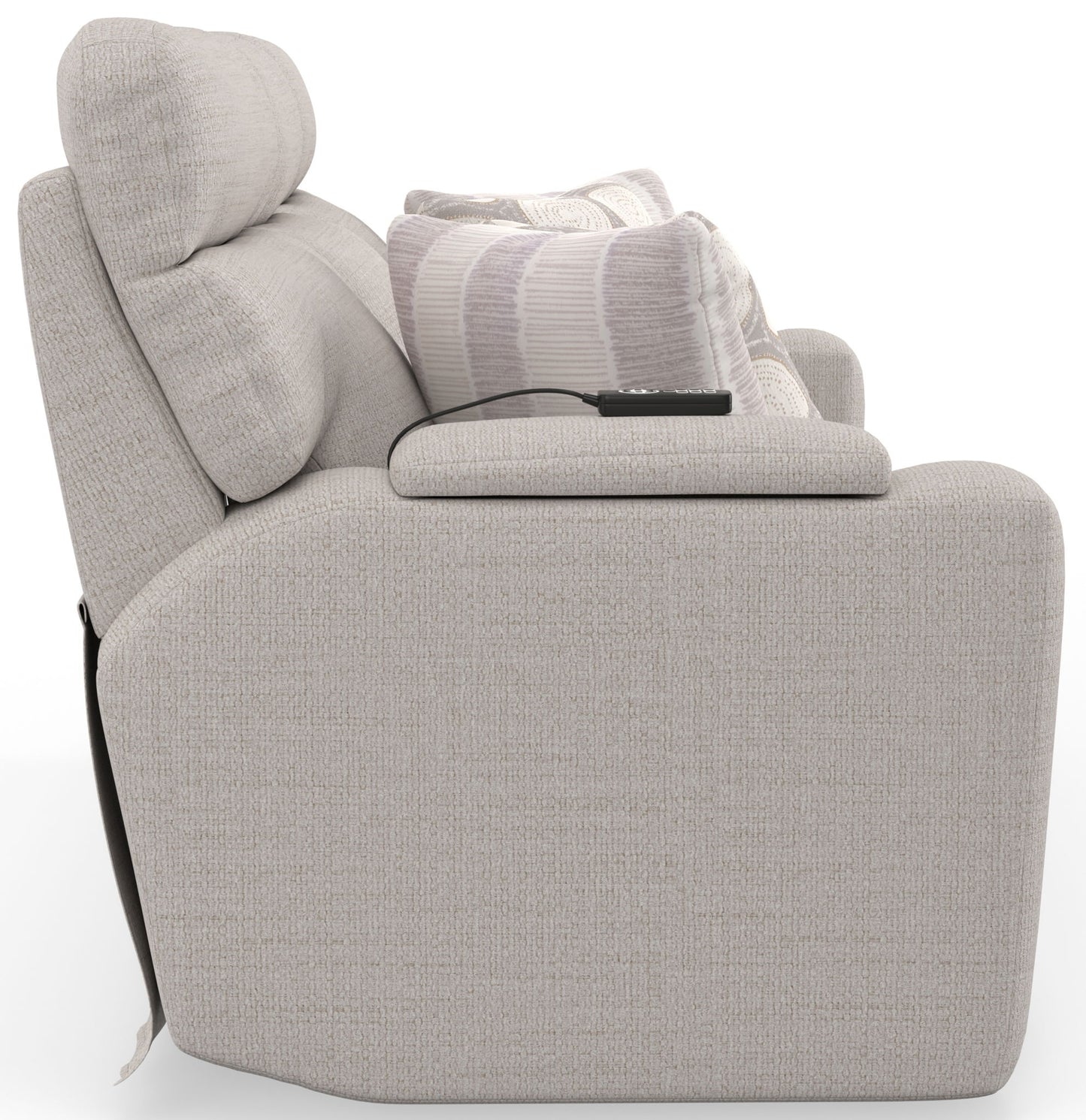 Sanctuary - Health & Wellness Power Reclining Sofa With Power Adjustable Headrest And Lumbar / Therapeutic Heat & Massage - Winter - Hornell Furniture Outlet