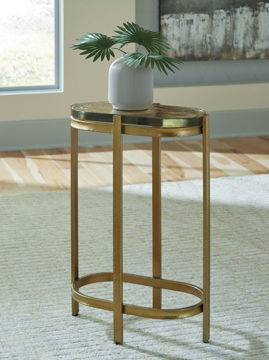 Porterville - Gold Finish - Accent Table - Hornell Furniture Outlet