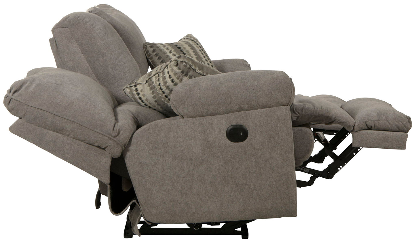 Sadler - Lay Flat Reclining Console Loveseat - Hornell Furniture Outlet