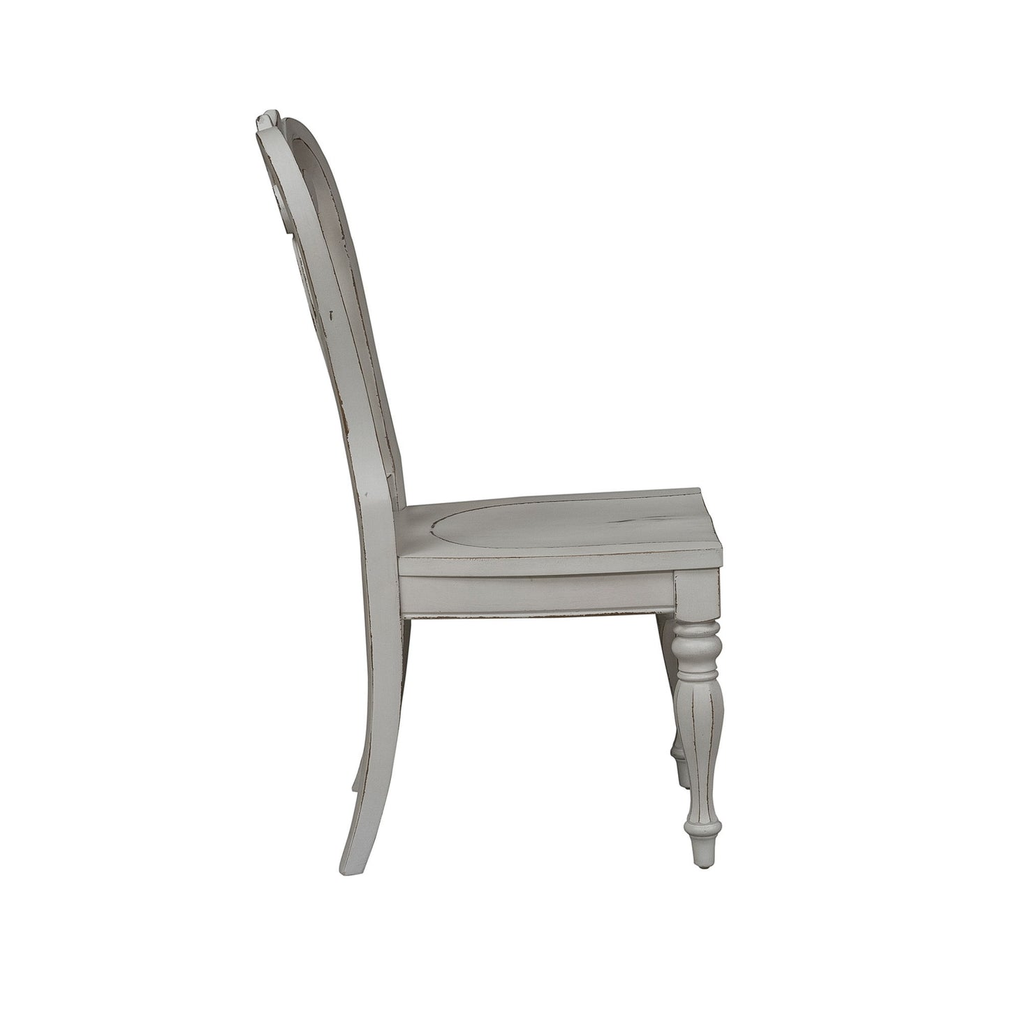 Magnolia Manor - Splat Back Side Chair - White - Hornell Furniture Outlet