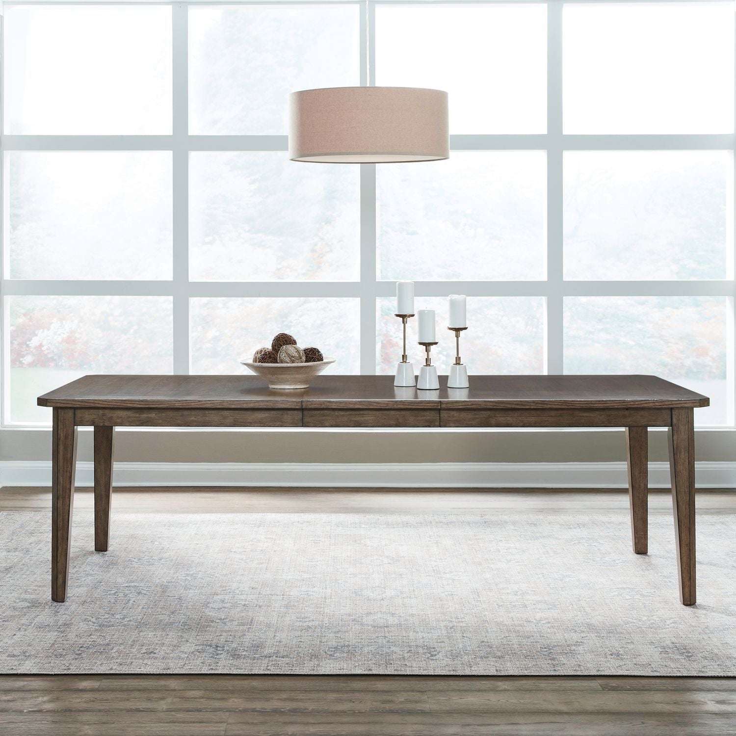 Carolina Park - Rectangular Leg Table - Brown - Hornell Furniture Outlet