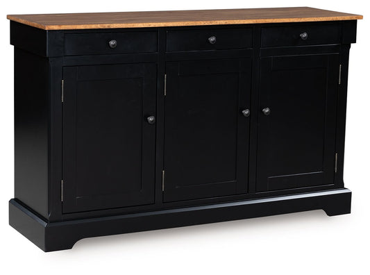 Wildenauer - Brown / Black - Dining Room Buffet - Hornell Furniture Outlet