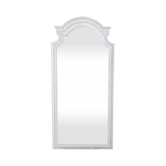 Magnolia Manor - Floor Mirror - White - Hornell Furniture Outlet