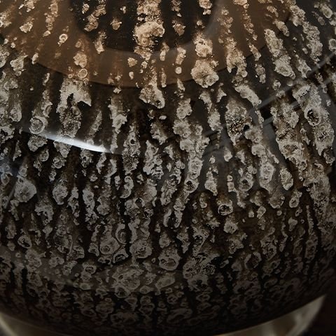 Tenslow - Antique Black - Glass Table Lamp - Hornell Furniture Outlet