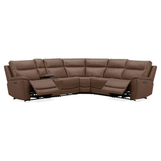 Collins - 6 Piece Sectional - Brown - Hornell Furniture Outlet