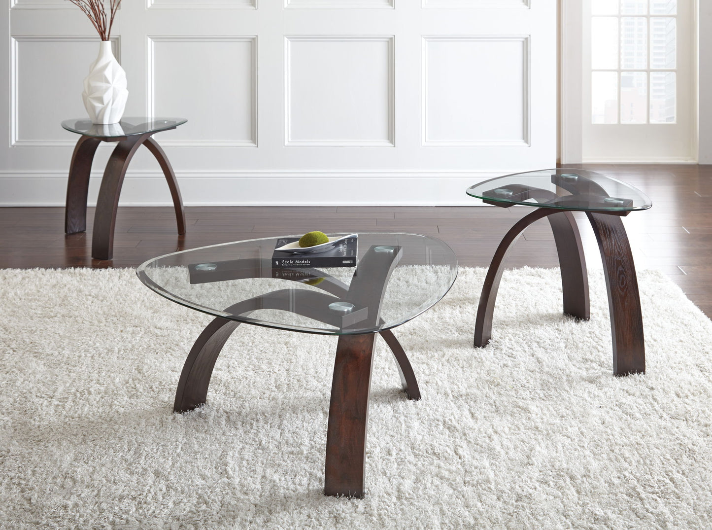 Pitman - 3 Piece Occasional Table Set - Brown - Hornell Furniture Outlet
