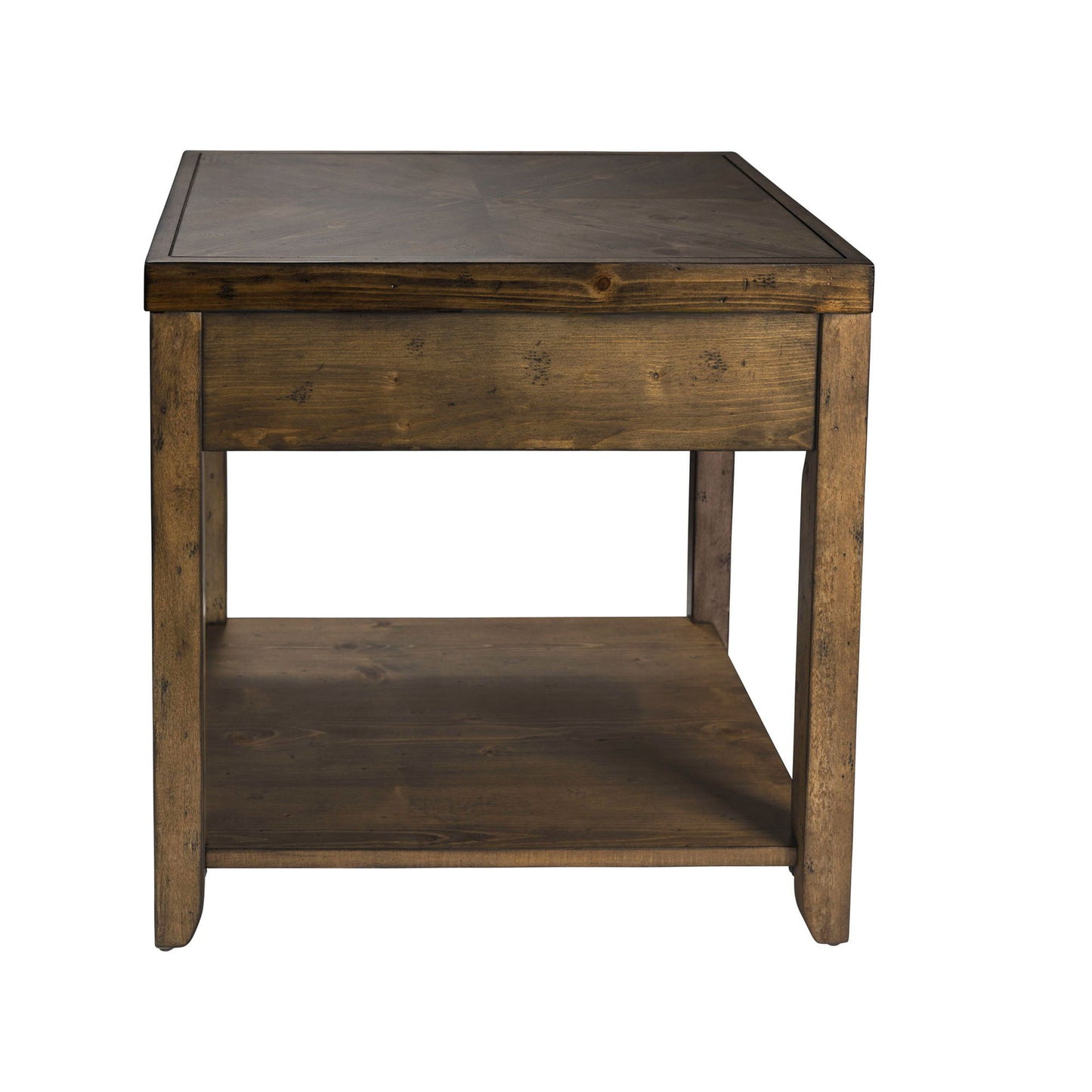 Mitchell - End Table - Dark Brown - Hornell Furniture Outlet