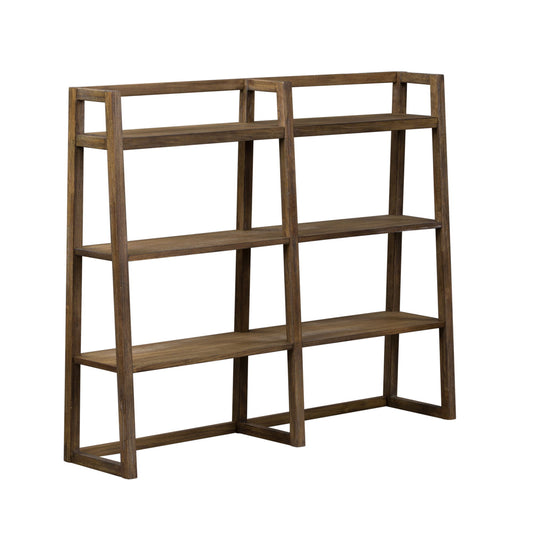 Stone Brook - Jr Executive Credenza Set - Rustic Saddle