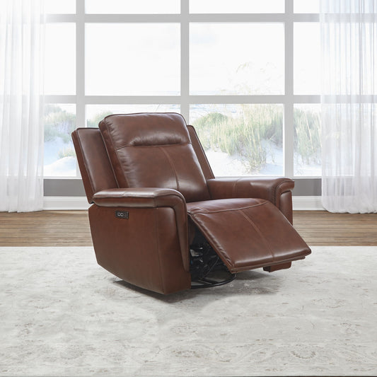 Avery - SG Recliner P2 - Cognac - Hornell Furniture Outlet