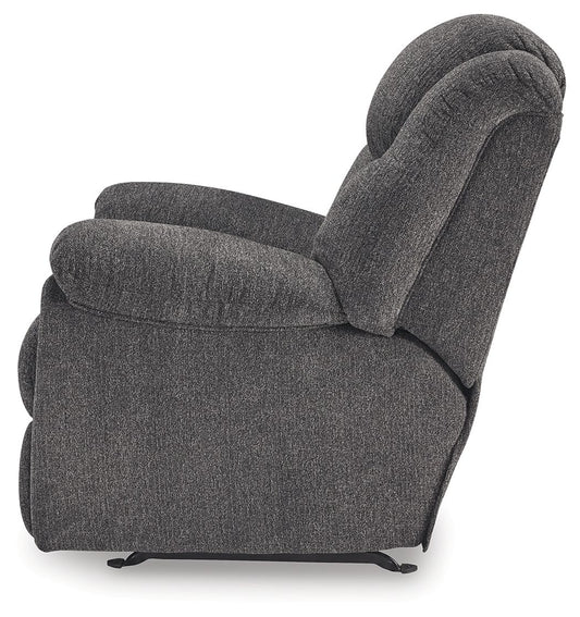 Foreside - Charcoal - Rocker Recliner - Hornell Furniture Outlet