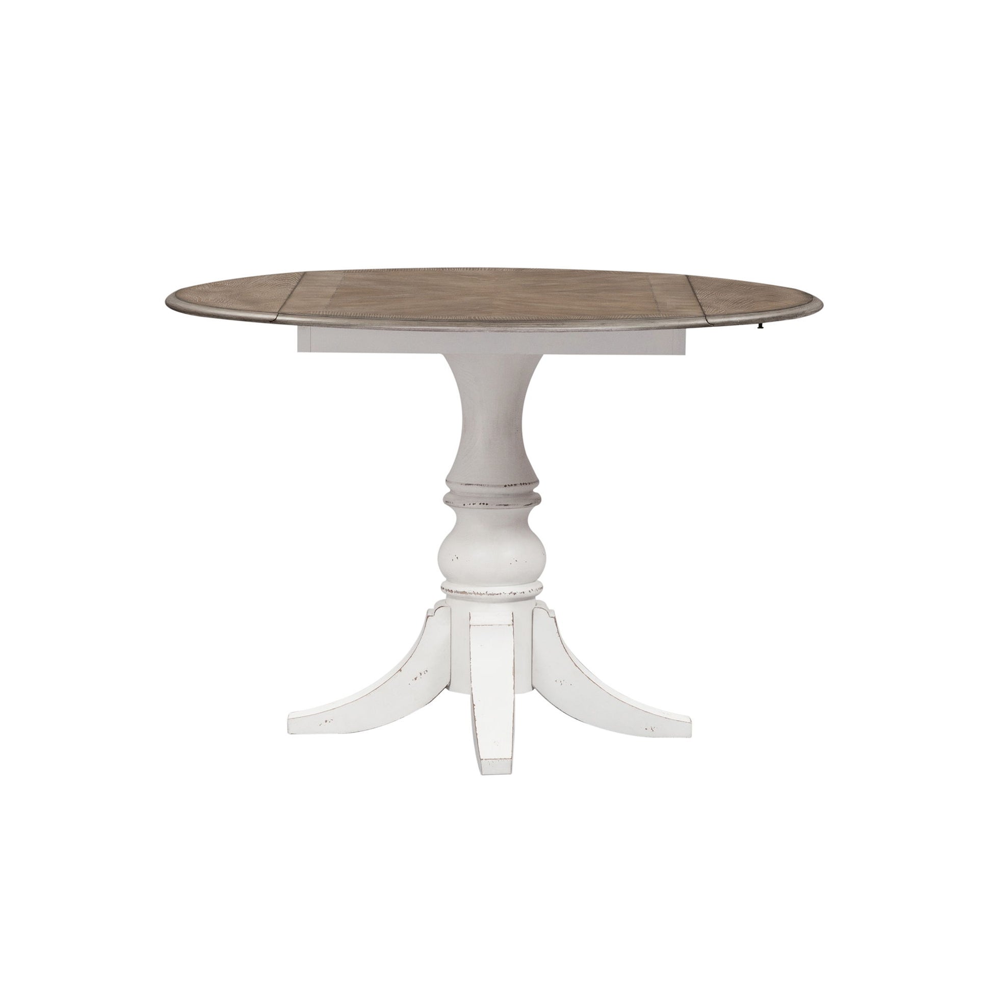 Magnolia Manor - Drop Leaf Table - White - Hornell Furniture Outlet