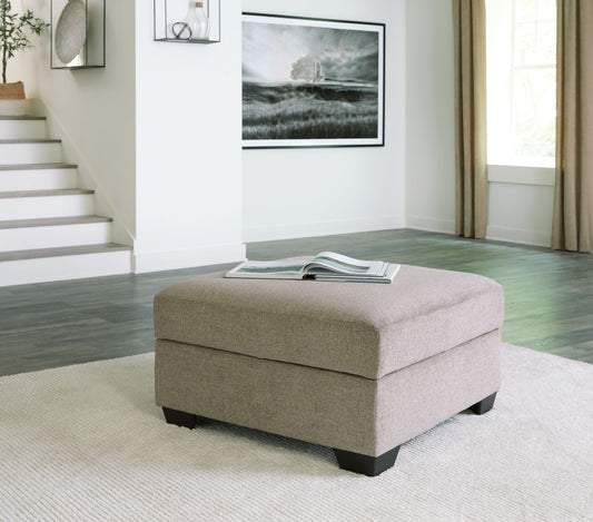 Creswell - Stone - Ottoman With Storage - Hornell Furniture Outlet