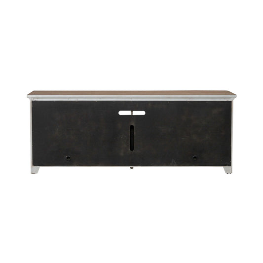 Fireplace TV Consoles - 80" Fireplace TV Console - Brown - Hornell Furniture Outlet