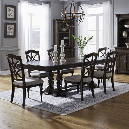 Arden Road - Trestle Table Set - Hornell Furniture Outlet