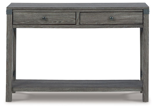Freedan - Console Sofa Table - Grayish Brown - Hornell Furniture Outlet