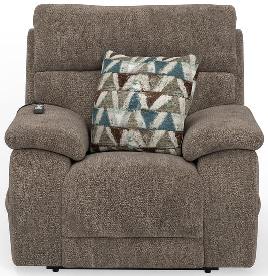 Joya - Power Lay Zero Gravity Recliner With Power Adjustable Headrest And CR3 Heat/Massage/Lumbar/ZG - Mushroom - Hornell Furniture Outlet