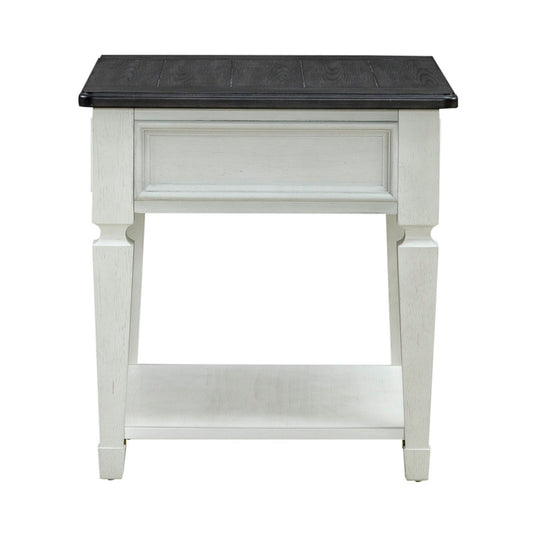 Allyson Park - Drawer End Table - White - Hornell Furniture Outlet
