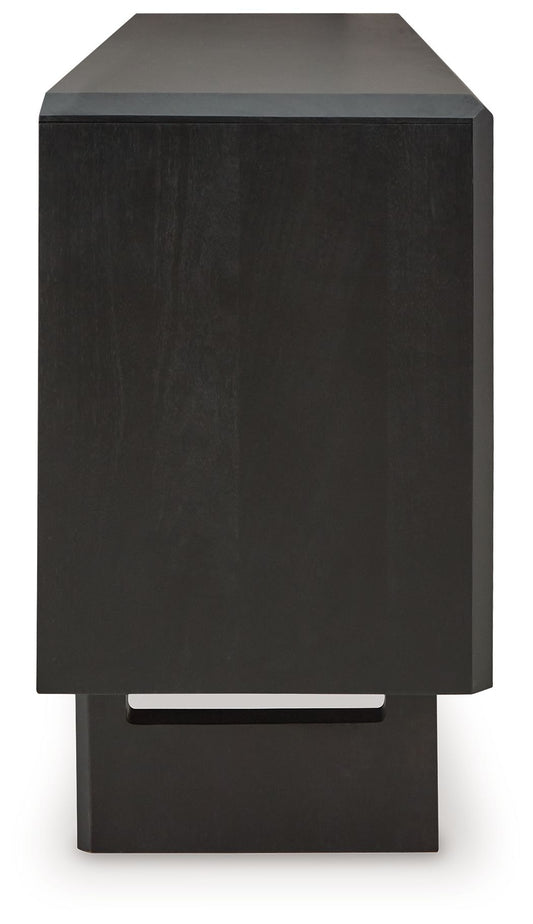 Farrelmore - Black - Accent Cabinet - Hornell Furniture Outlet