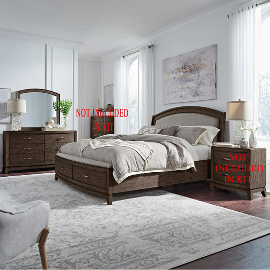 Avalon - Upholstered Bedroom Set - Hornell Furniture Outlet