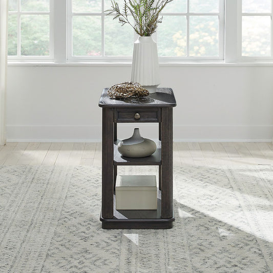 Wallace - Chair Side Table - Brown - Hornell Furniture Outlet