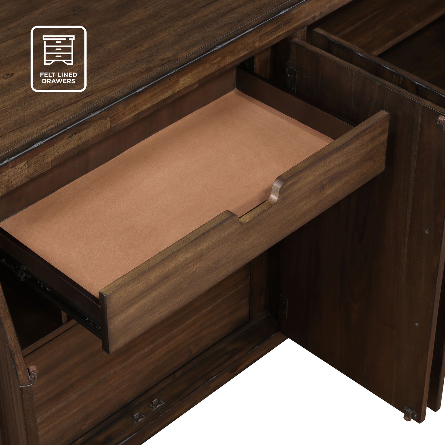 Auburn - Server - Dark Brown - Hornell Furniture Outlet