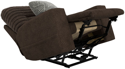 Zen - Power Recliner With CR3 Heat / Massage / Zero Gravity - Chocolate - Hornell Furniture Outlet