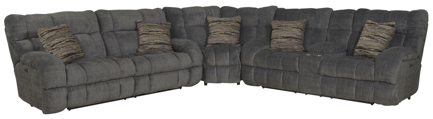 Ashland - Reclining Sectional With 4 Lay Flat Reclining Seats - Hornell Furniture Outlet