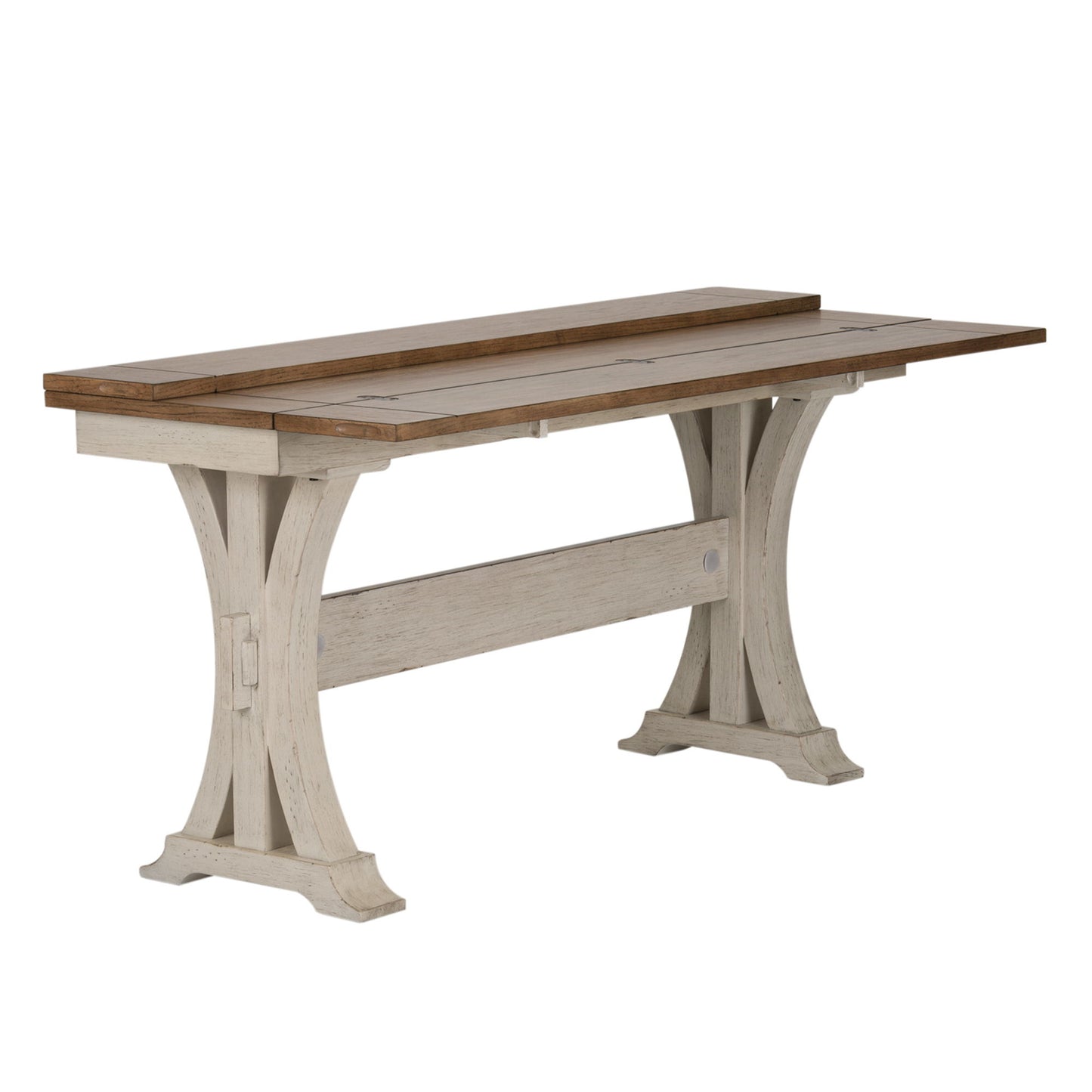 Farmhouse Reimagined - Flip Lid Sofa Table - White - Hornell Furniture Outlet