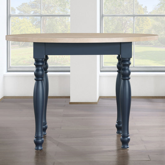 Darcy - Round Table - Blue - Hornell Furniture Outlet