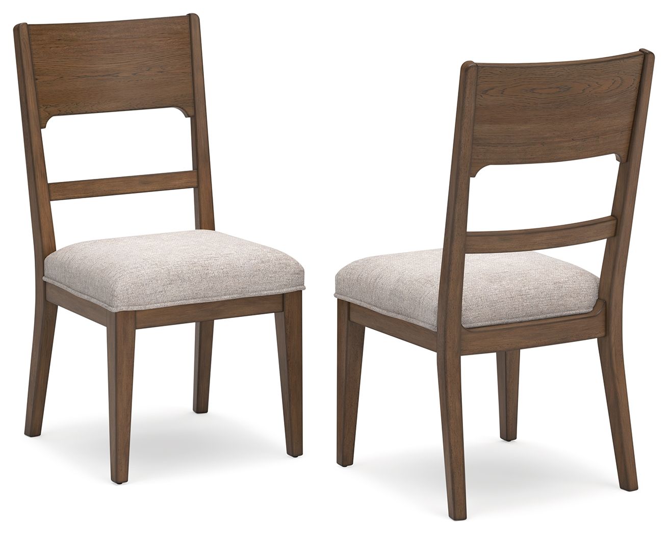 Cabalynn - Oatmeal / Light Brown - Dining Uph Side Chair (Set of 2) - Hornell Furniture Outlet