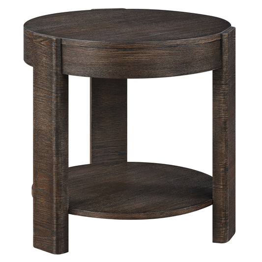 Salina - 3 Piece Round Occasional Set - Espresso - Hornell Furniture Outlet