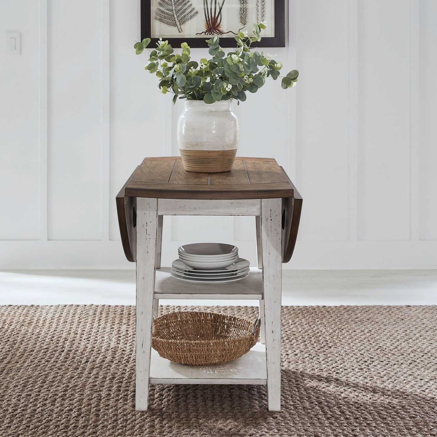 Al Fresco - Drop Leaf Table - White - Hornell Furniture Outlet