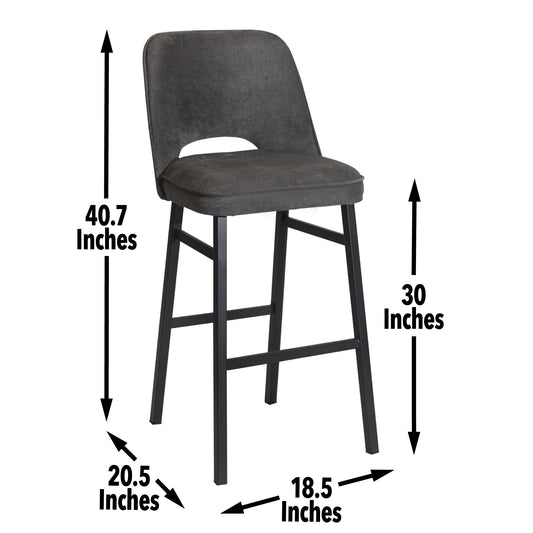 Sarah - Barstool - Brown - Hornell Furniture Outlet