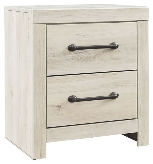 Cambeck - Whitewash - Two Drawer Night Stand - Hornell Furniture Outlet