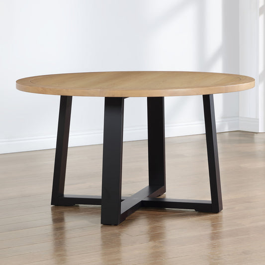 Magnolia - Round Table - Black - Hornell Furniture Outlet