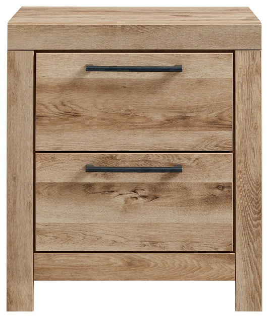 Hyanna - Tan Brown - Two Drawer Night Stand - Hornell Furniture Outlet