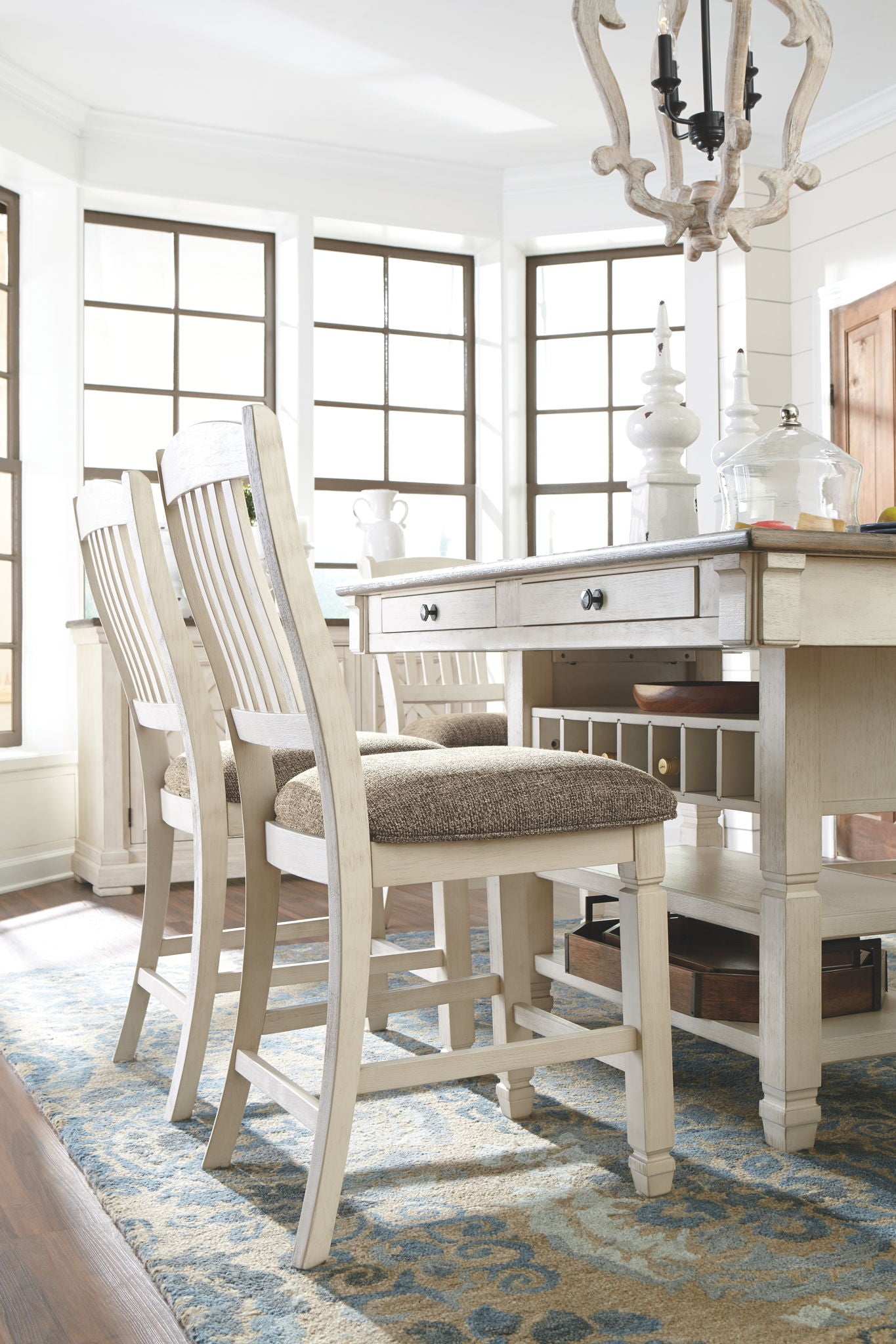 Bolanburg - Rectangular Counter Table Set - Hornell Furniture Outlet