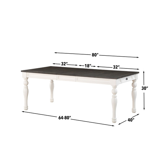 Joanna - Dining Table - Two Tone - Hornell Furniture Outlet